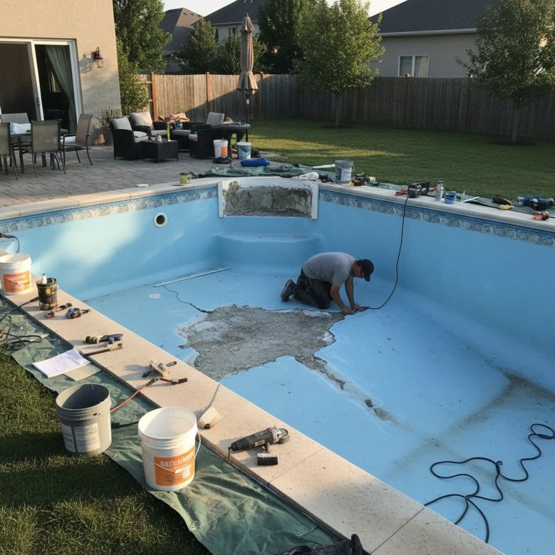 Pool Patio Crack Repair